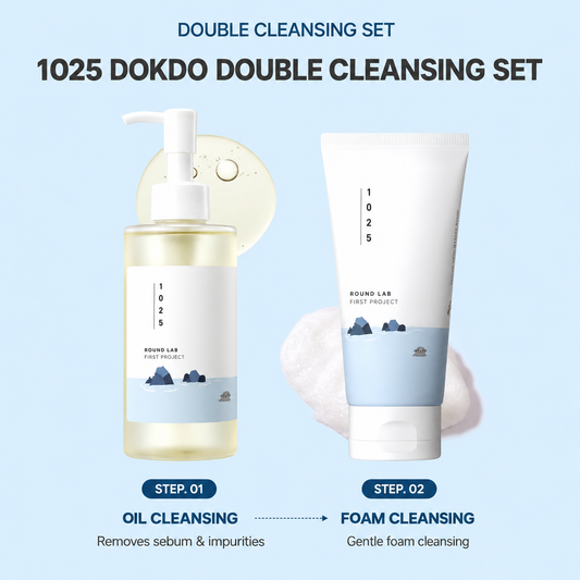 Round Lab Dokdo Cleansing Oil 200ml + Dokdo Cleanser 150ml special