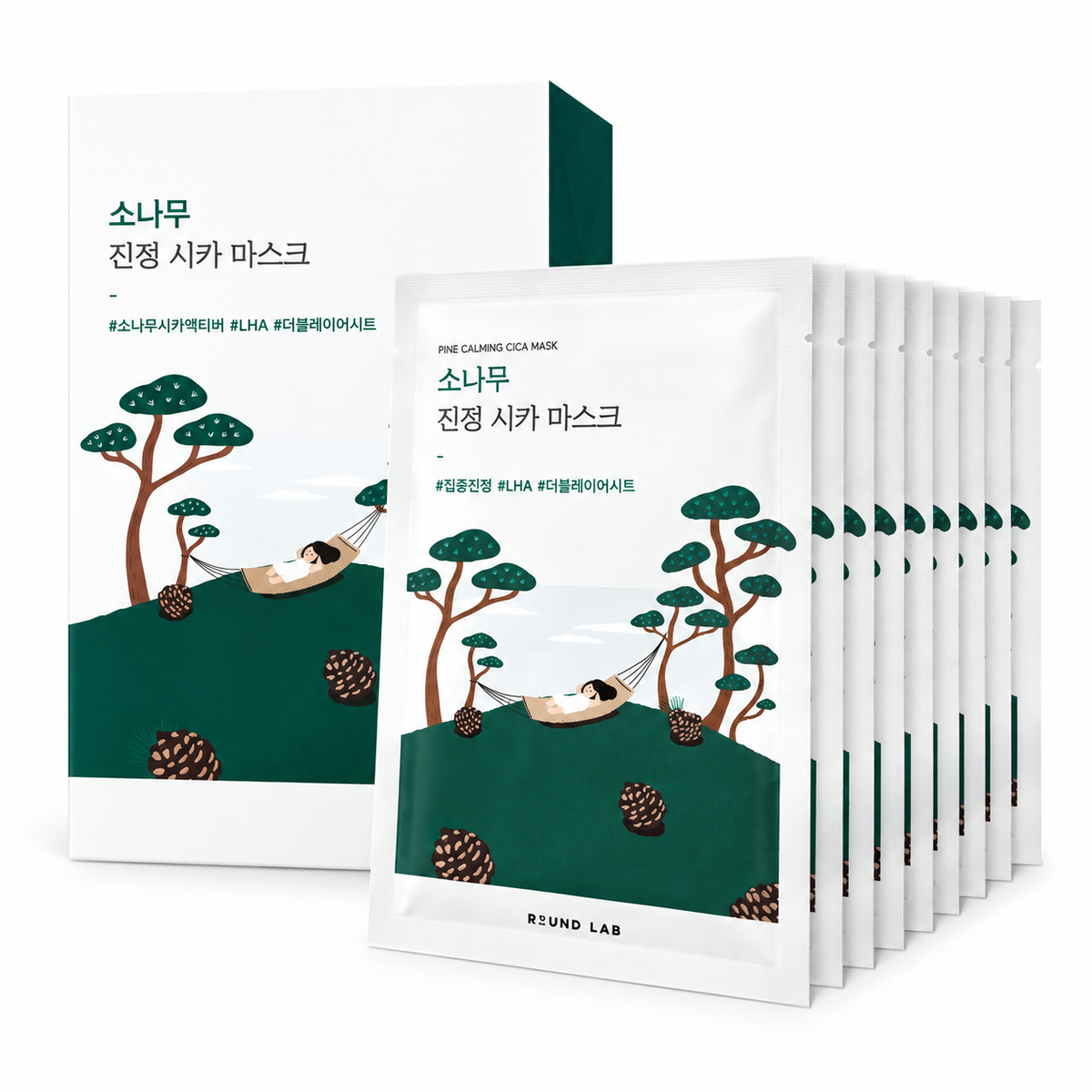 Round Lab Pine Calming Cica Mask 10 sheets