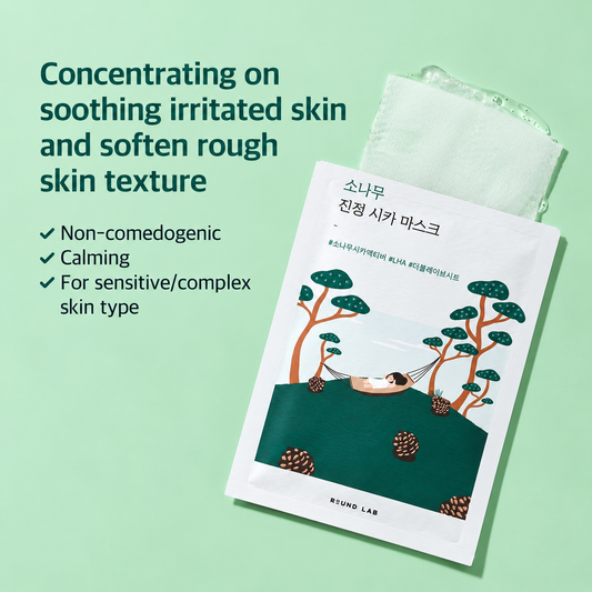 Round Lab Pine Calming Cica Mask 10 sheets