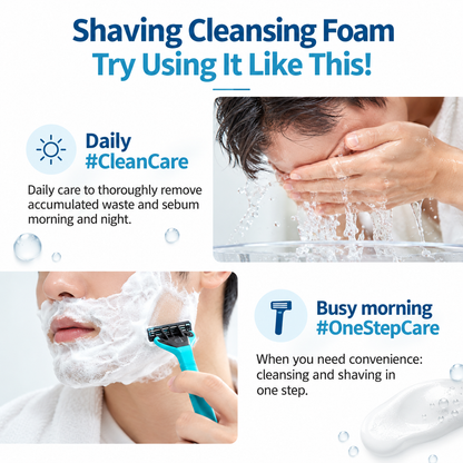 Round Lab for Men Birch Shaving Cleansing Foam 120ml