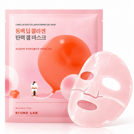 Round Lab Camellia Deep Collagen Elasticity Gel Mask 1 sheet
