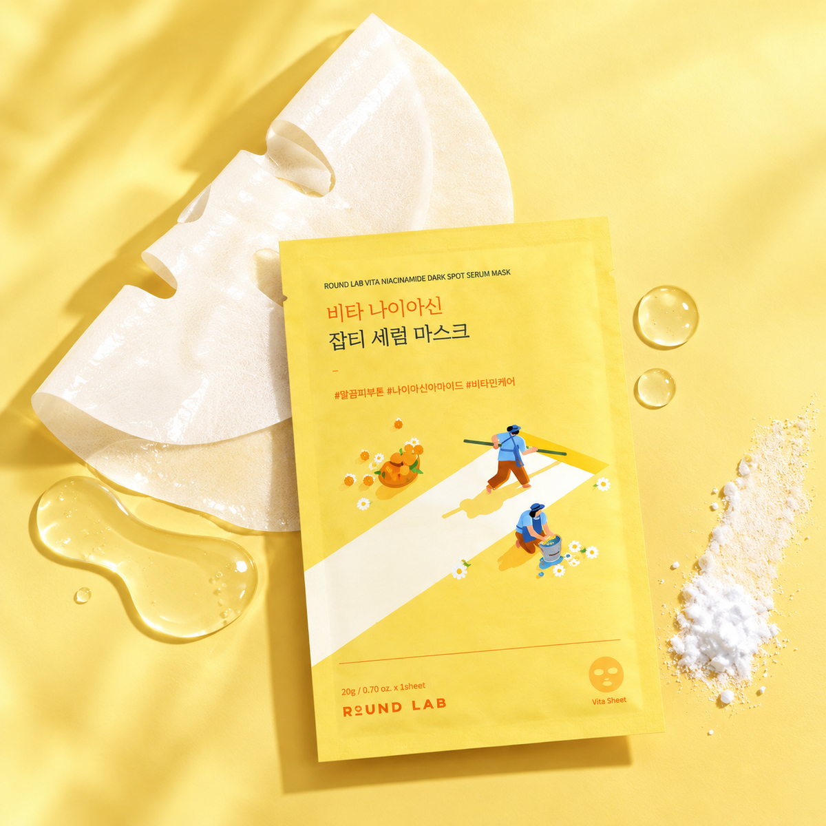 Round Lab Vita Niacin Blemish Serum Mask 1ea (On)