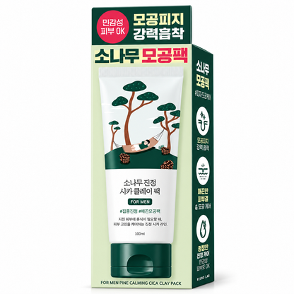 Round Lab for Men Pine Tree Soothing Cica Clay Pack 100ml