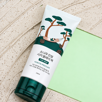 Round Lab for Men Pine Tree Soothing Cica Clay Pack 100ml