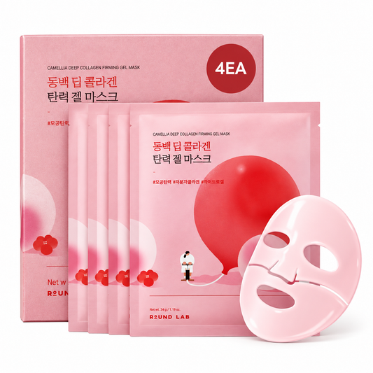 Round Lab Camellia Deep Collagen V Lifting Gel Mask 4 sheets