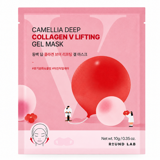 Round Lab Camellia Deep Collagen V Lifting Gel Mask 1 sheet