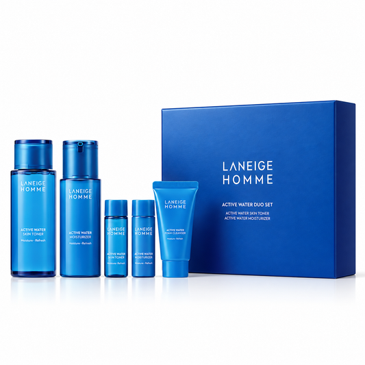 Laneige Homme Active Water 2 types special (+ 3 miniatures)