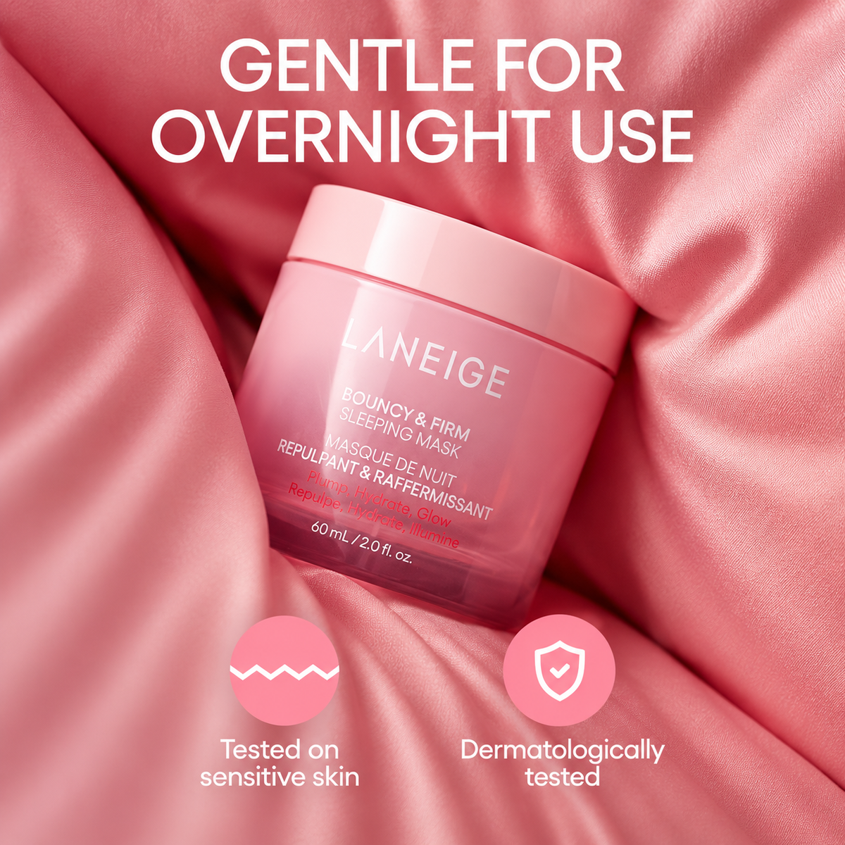 Laneige Bouncy & Perm Sleeping Mask 60ml special (+20ml additional gift)
