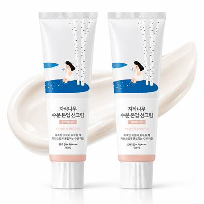 Round Lab Birch Moisture Tone-Up Sun Cream 50ml 1+1 Special