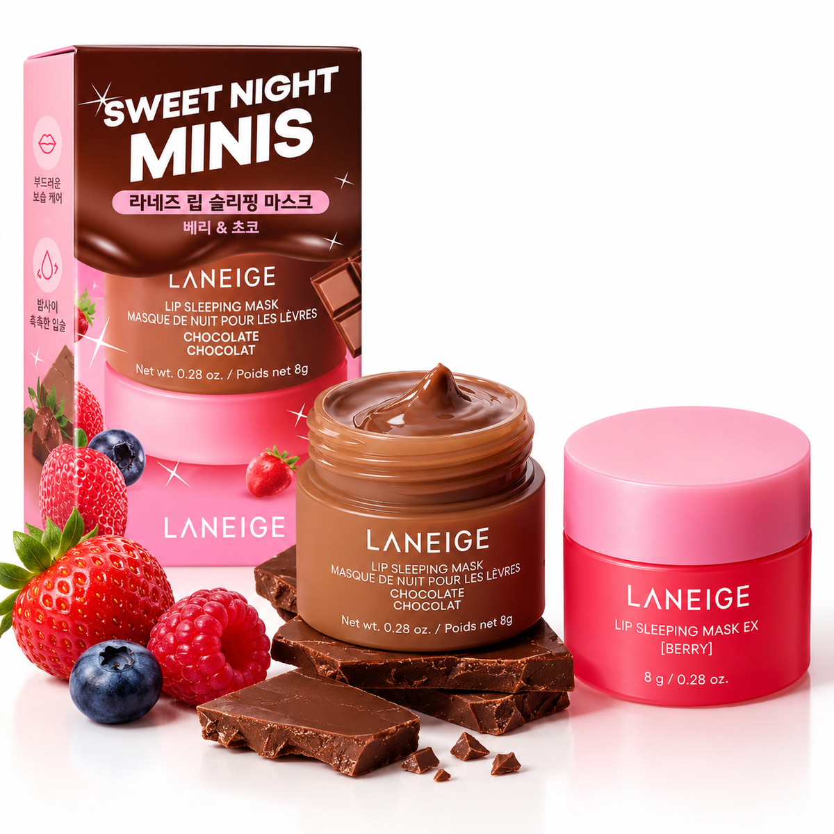 Laneige Lip Sleeping Mask EX 8g+8g Berry Choco Special