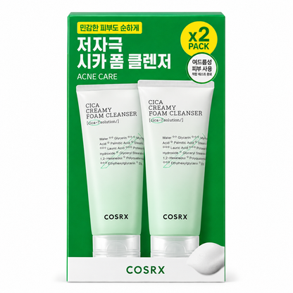 COSRX Pure Fit Cica Creamy Foam Cleanser Double Special (150ml+150ml)