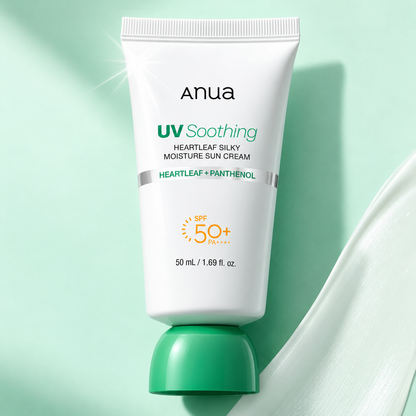 Anua Houttuynia cordata Silky Moisture Sun Cream 50ml Double Special