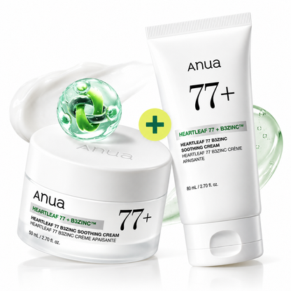 Anua Houttuynia cordata 77 B3 Zinc Soothing Cream 80ml Double Special (+Tube 80g)