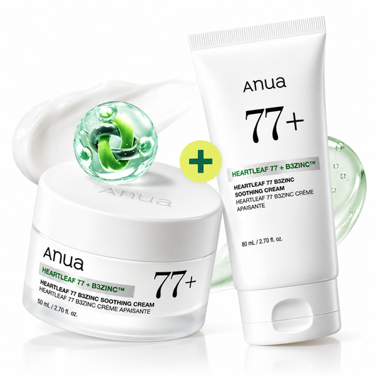 Anua Houttuynia cordata 77 B3 Zinc Soothing Cream 80ml Double Special (+Tube 80g)