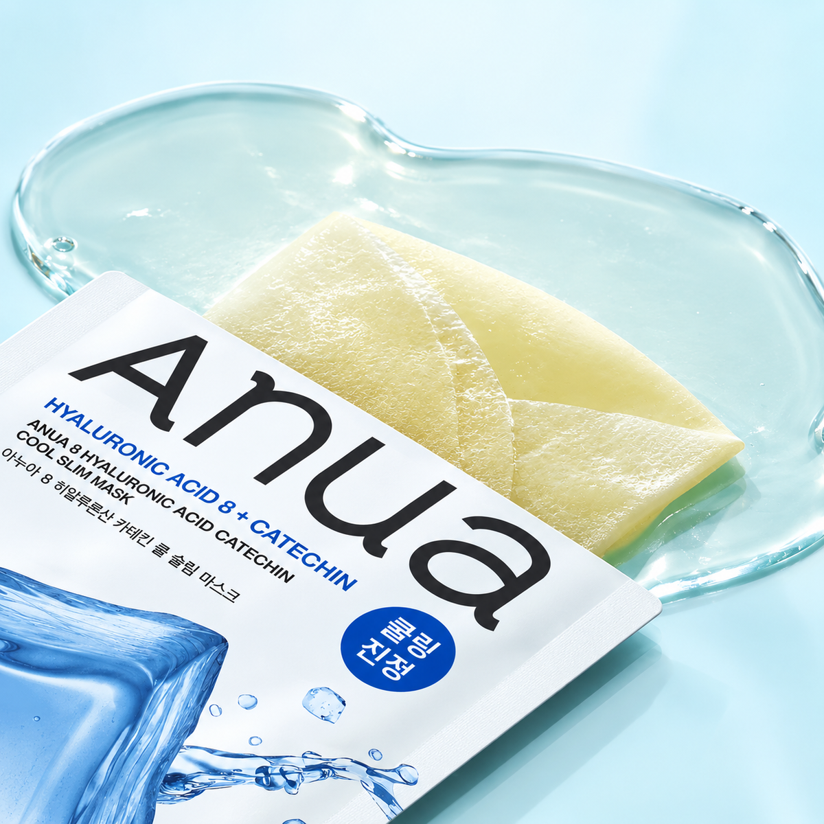 Anua 8 Hyaluronic Acid Catechin Cool Slim Mask 10 sheets