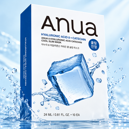 Anua 8 Hyaluronic Acid Catechin Cool Slim Mask 10 sheets