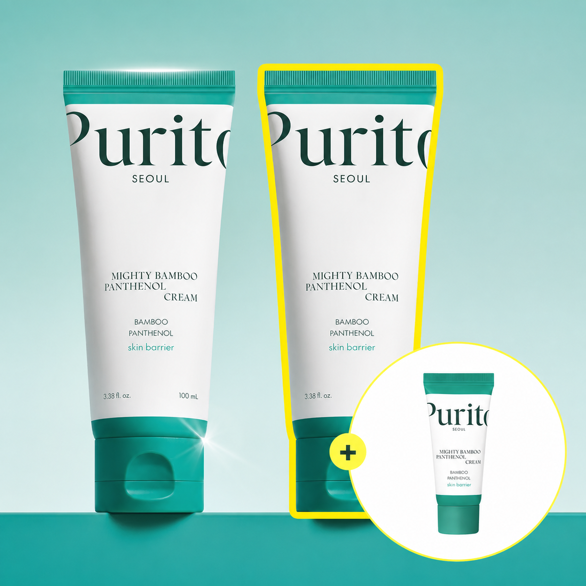 Purito Seoul Mighty Bamboo Panthenol Cream 100ml Duo Special (+15ml)
