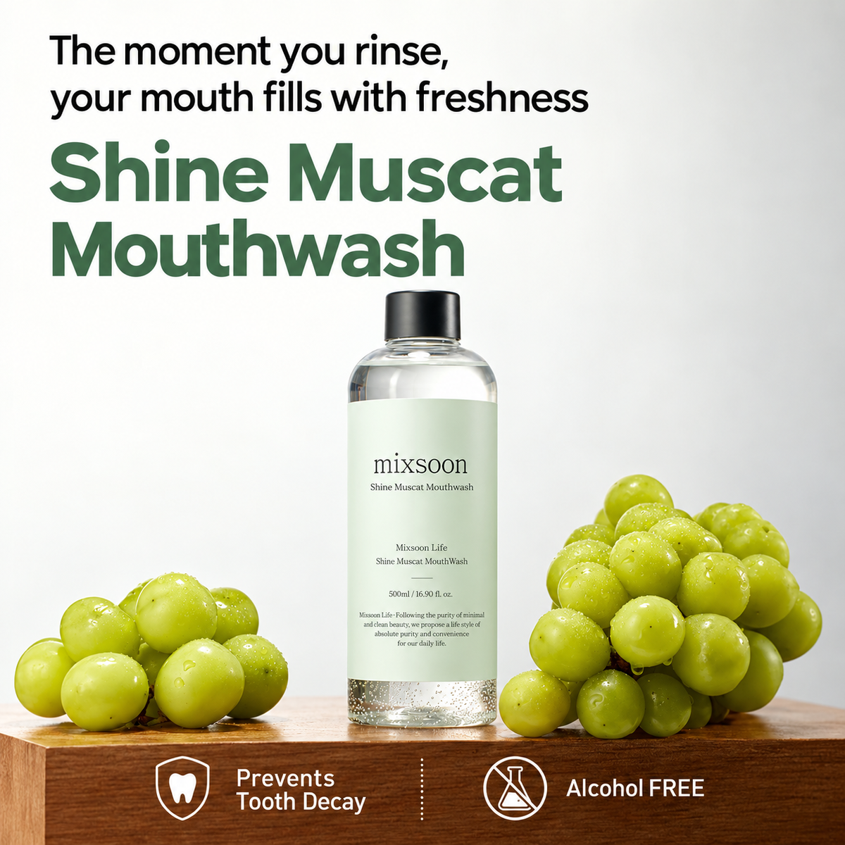 Mixsoon Life Mild Gargle (Shine Muscat Flavor) 500ml