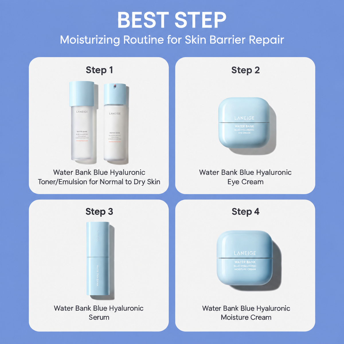 Laneige Water Bank Blue Hyaluronic Toner (normal to dry skin) 160ml