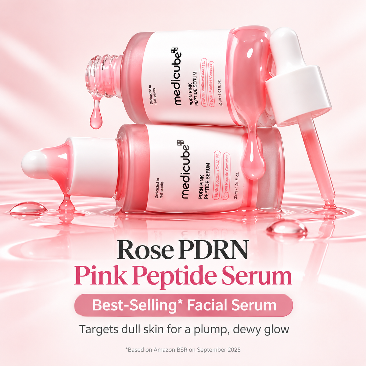 Medicube PDRN Pink Peptide Ampoule 30ml Special (Ampoule 10ml + Moisturizing Cream 10ml)